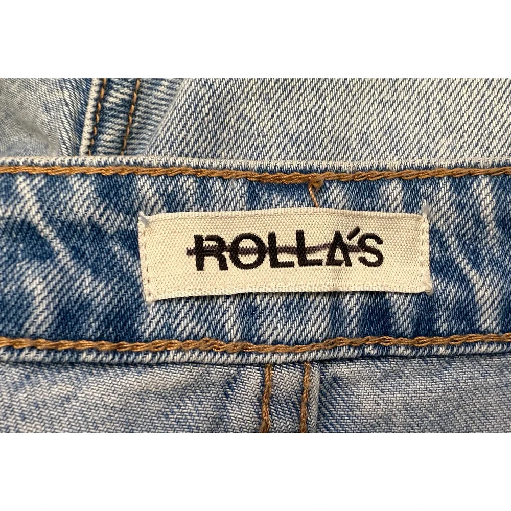 NEW ROLLA'S SUPER MIRAGE DENIM JEAN SHORTS FREE PEOPLE SZ 33